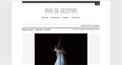 Desktop Screenshot of annedevillepoix.com